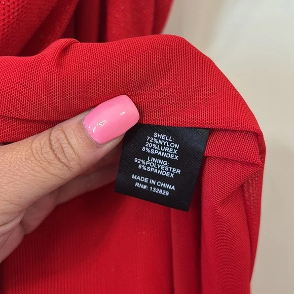 NEW Michael Costello x Revolve Brigitte Gown in Red Size Medium - Picture 10 of 10